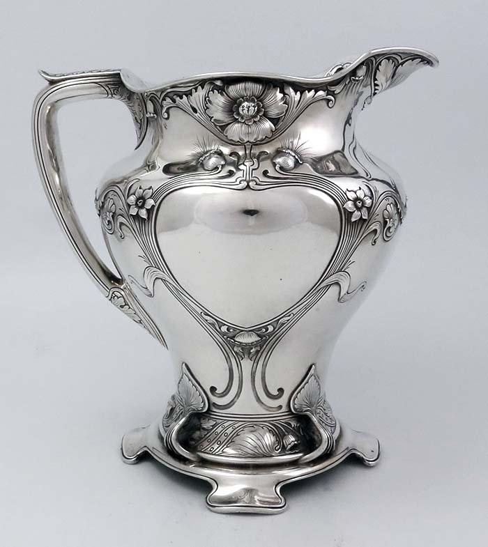 Gorham antique sterling silver Athenic pitcher